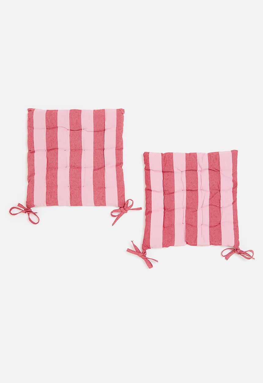 H&S - Sig chair pad set of 2 - Red