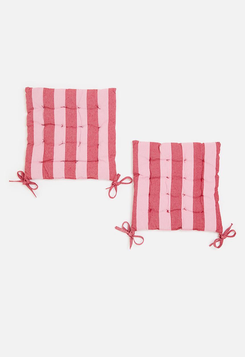 H&S - Sig chair pad set of 2 - Red