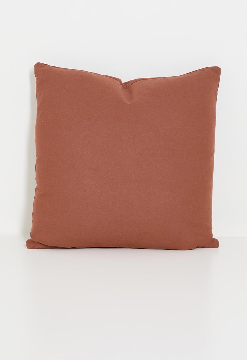 H&S - Flora tufted cushion - Teracotta