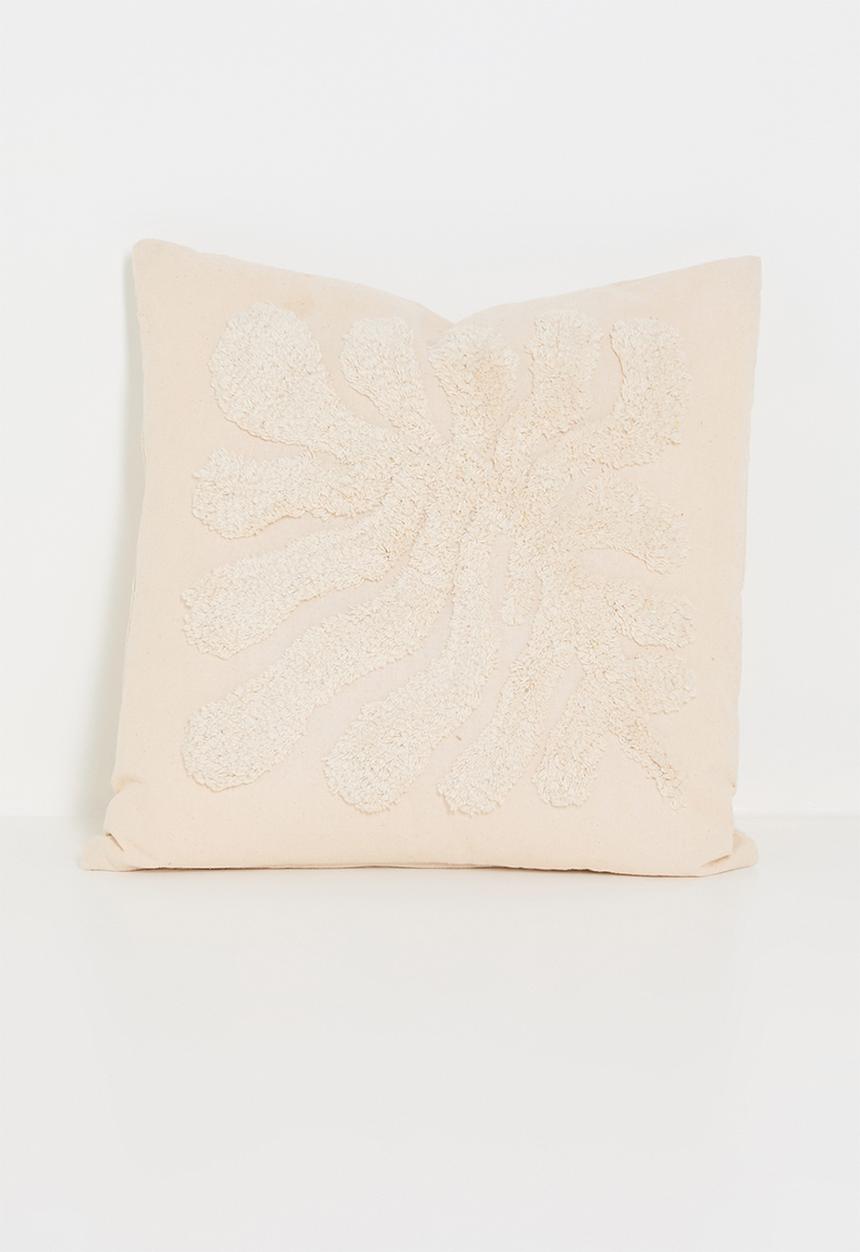 H&S - Flora tufted cushion - Natural