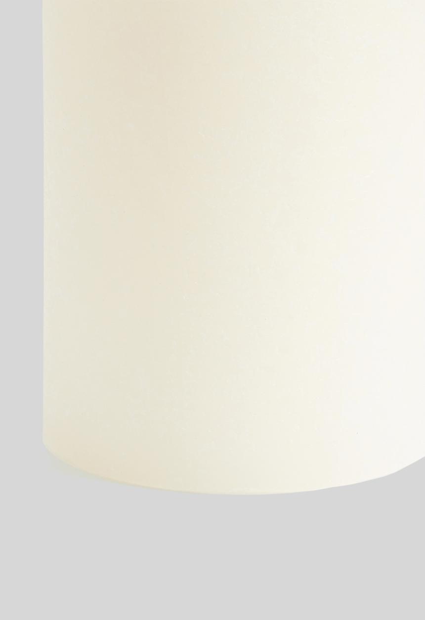 H&S - Med Pillar Candle - White