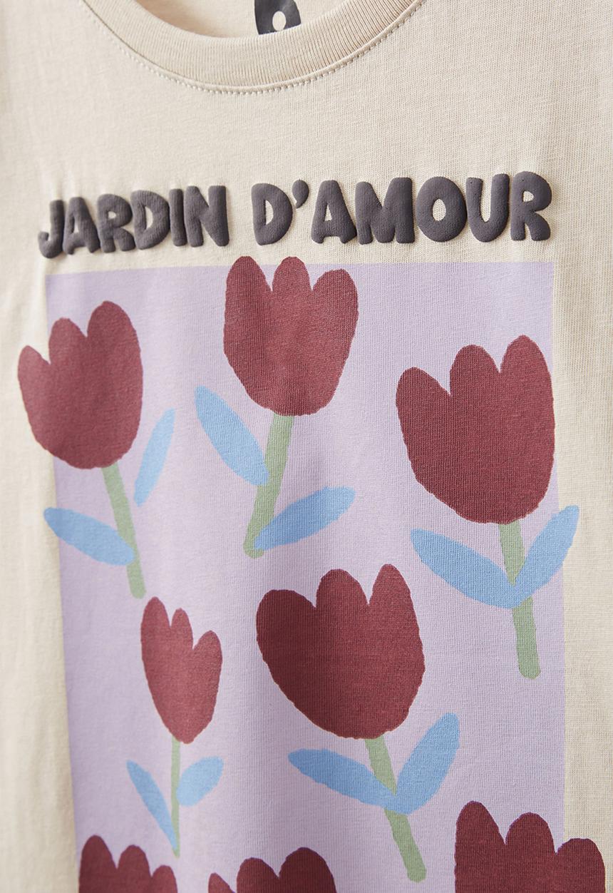 Cotton On - Poppy short sleeve print tee - rainy day/jardin tulip