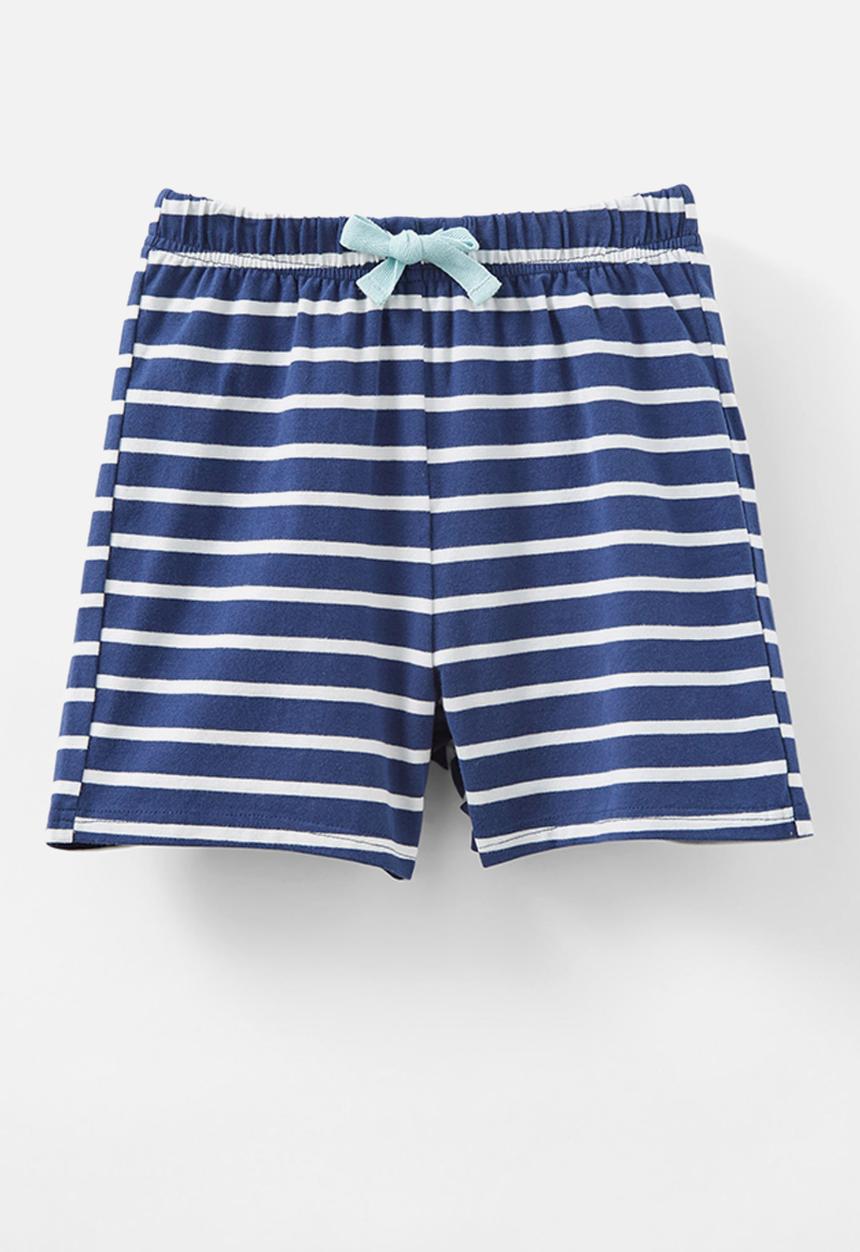 Cotton On - Jordan short sleeve pyjama set - vanilla/in the navy stripe