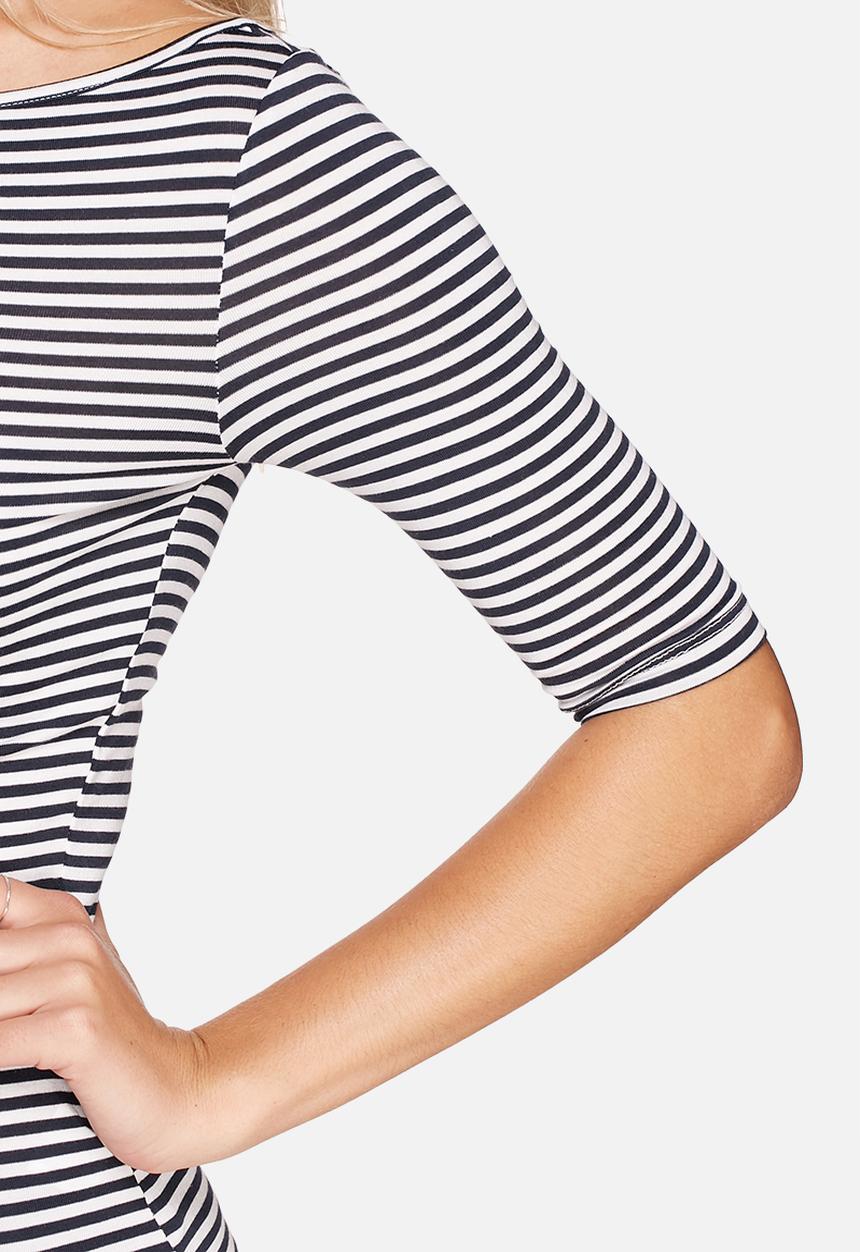 Y.A.S - Base Stripe Boatneck Top