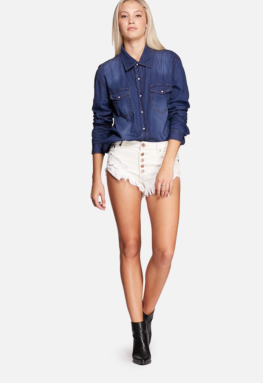 One Teaspoon - Le Crème Rollers Shorts