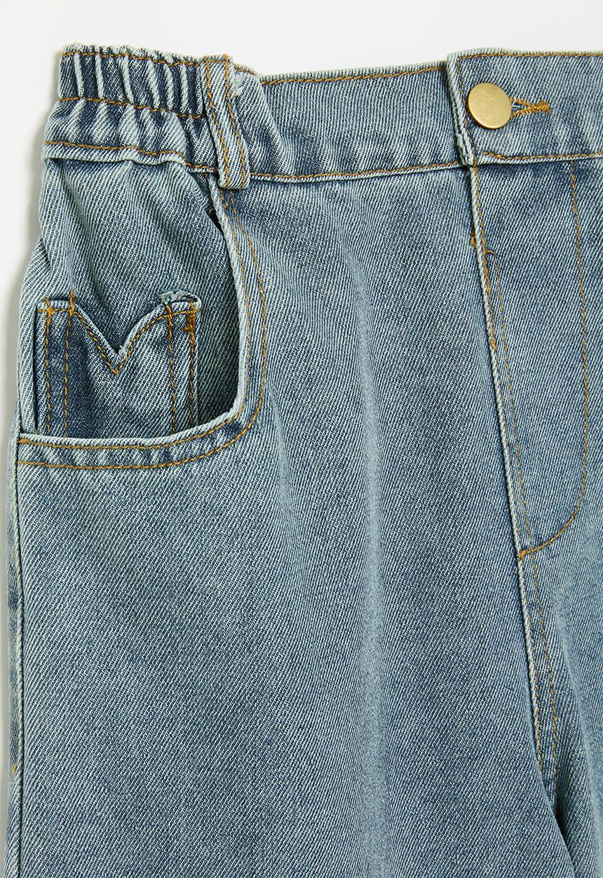 Pop Candy - Wide leg jeans-blue