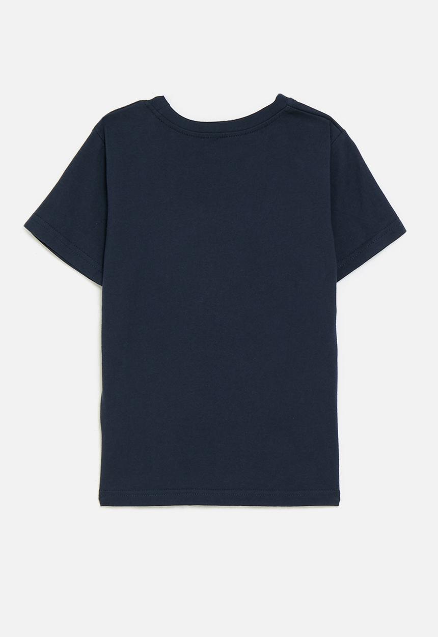 Pop Candy - Printed crew neck tee - navy blue