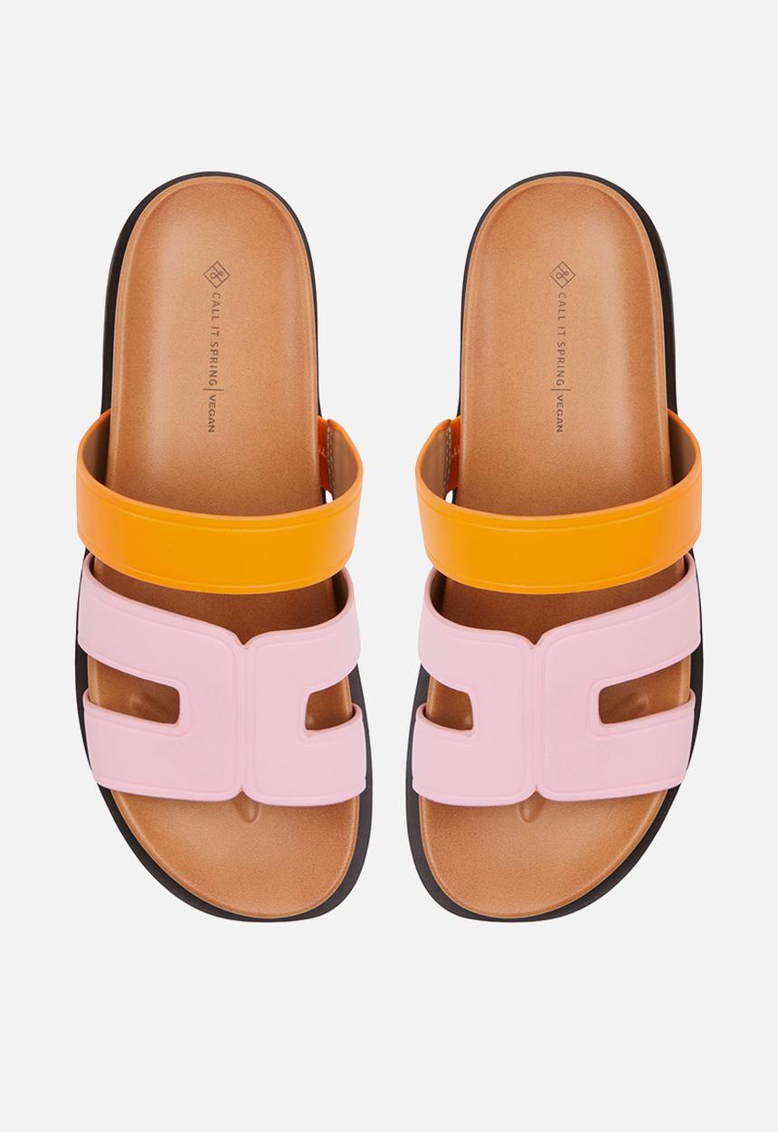 Call It Spring - Casablancaa flatform sandal - bright orange