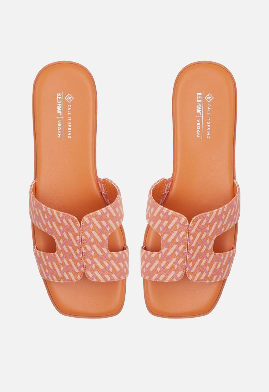 Call It Spring - Haylee slide - bright orange