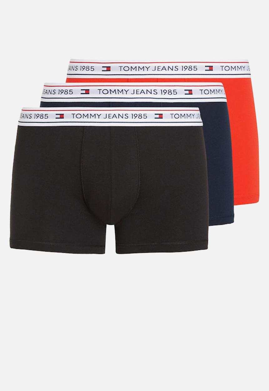 Tommy Hilfiger - 3P TRUNK - Blk/Hot Heat/Drk Ngh Nvy