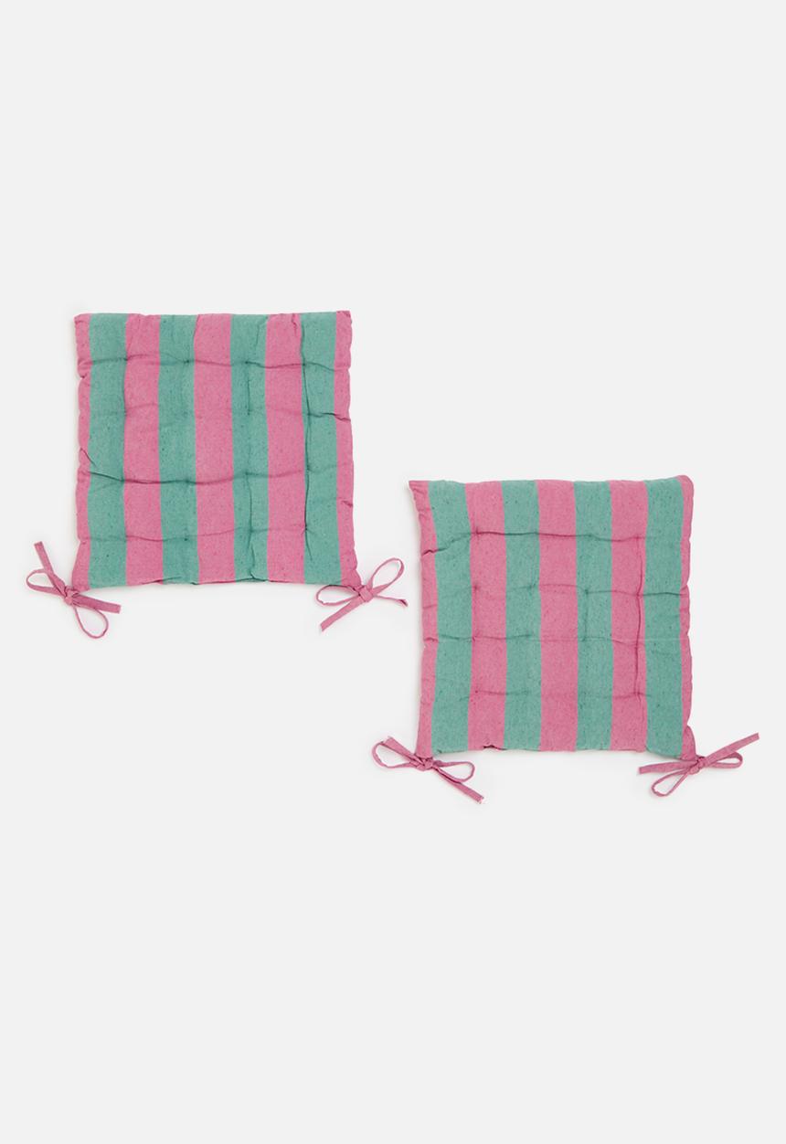 H&S - Sig chair pad set of 2 - Green