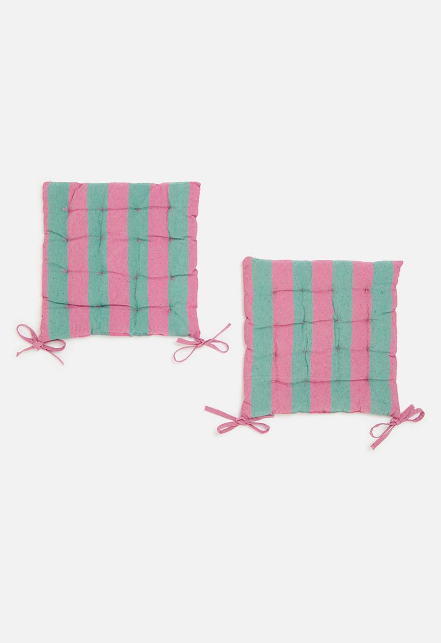 H&S - Sig chair pad set of 2 - Green