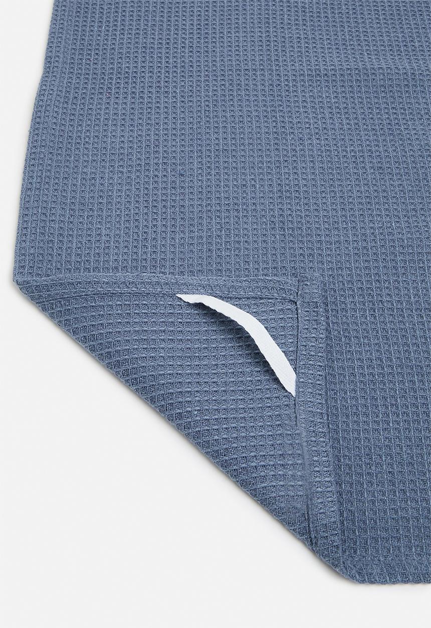 Excellent Houseware - Kitchen towels set of 3 - Blue