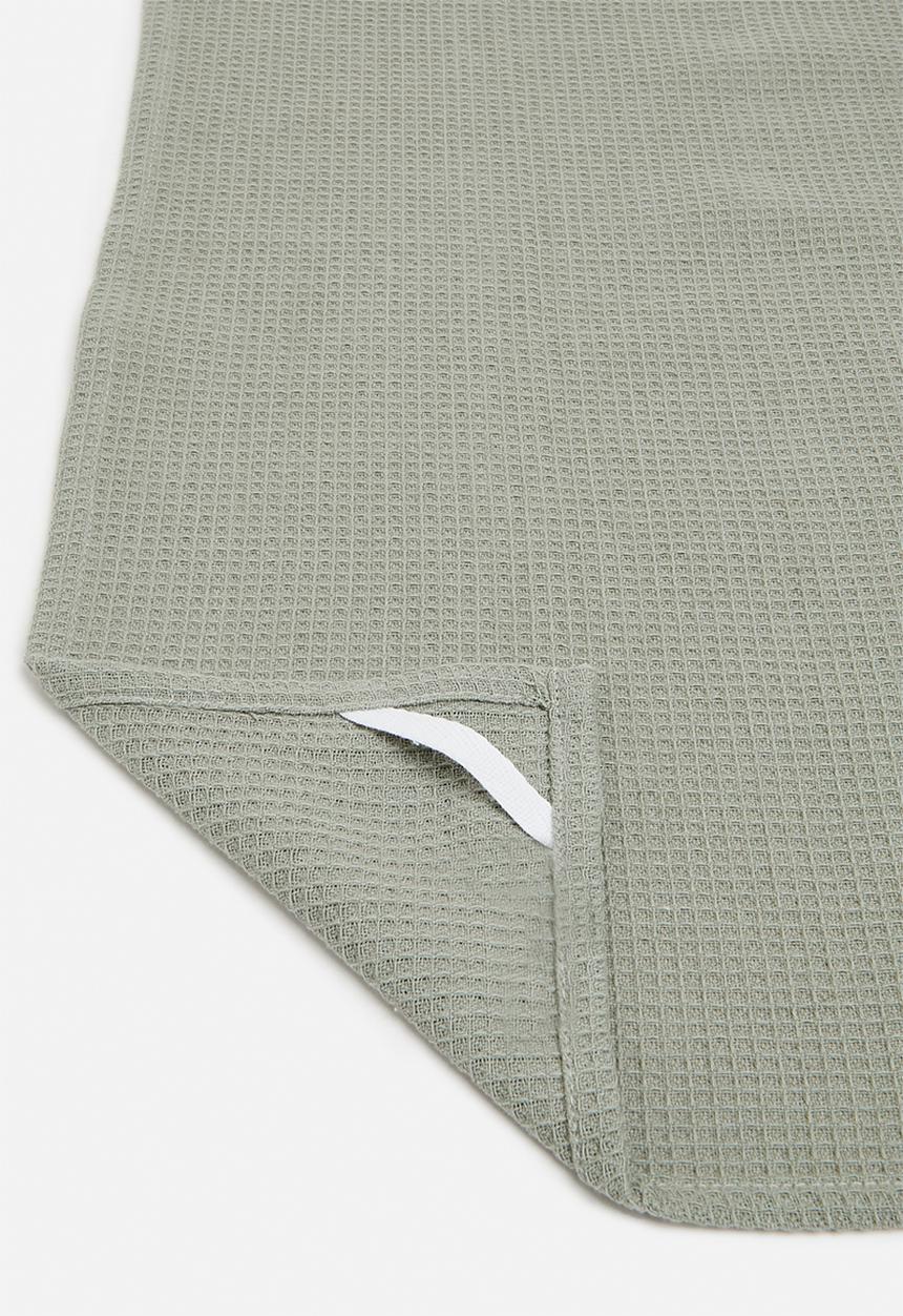Excellent Houseware - Kitchen towels set of 3 - Green