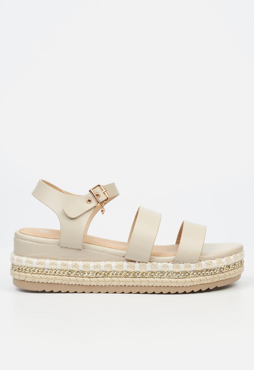Miss Black - Bekki 1 chunky flatform - stone