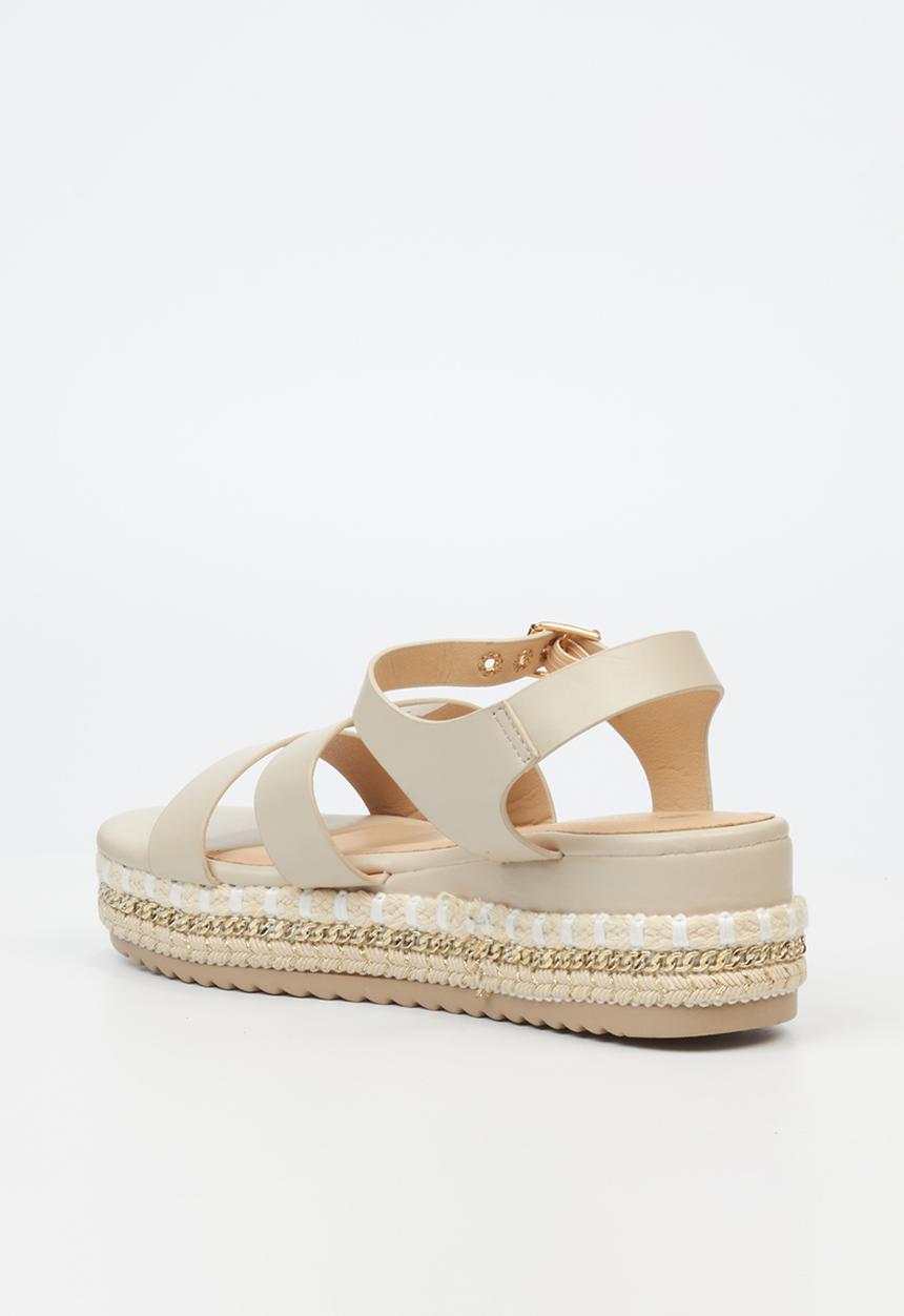 Miss Black - Bekki 1 chunky flatform - stone