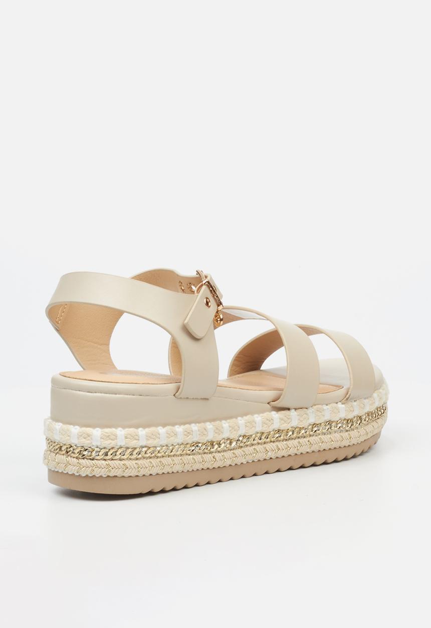 Miss Black - Bekki 1 chunky flatform - stone