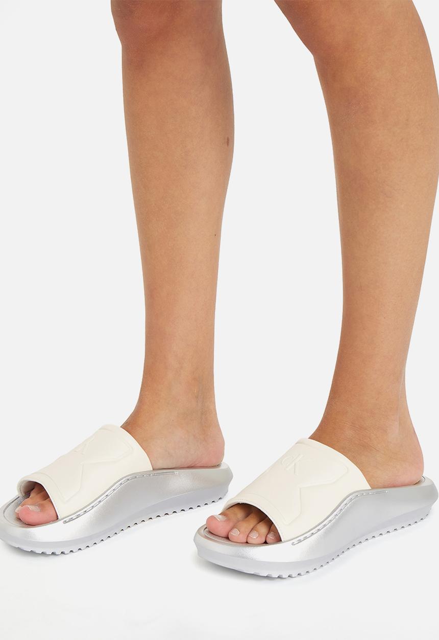 Calvin Klein - Hybrid slide - creamy white/silver