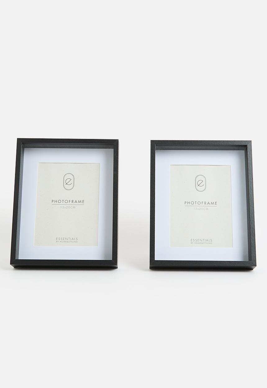 H&S - Photo Frame set of 2 - Black