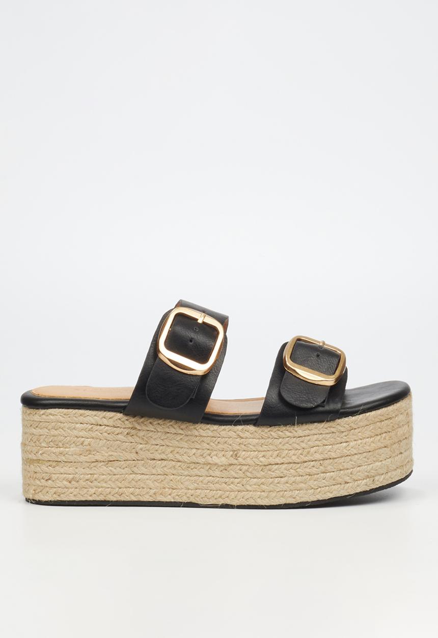 Miss Black - Hemp 1 espadrille - black