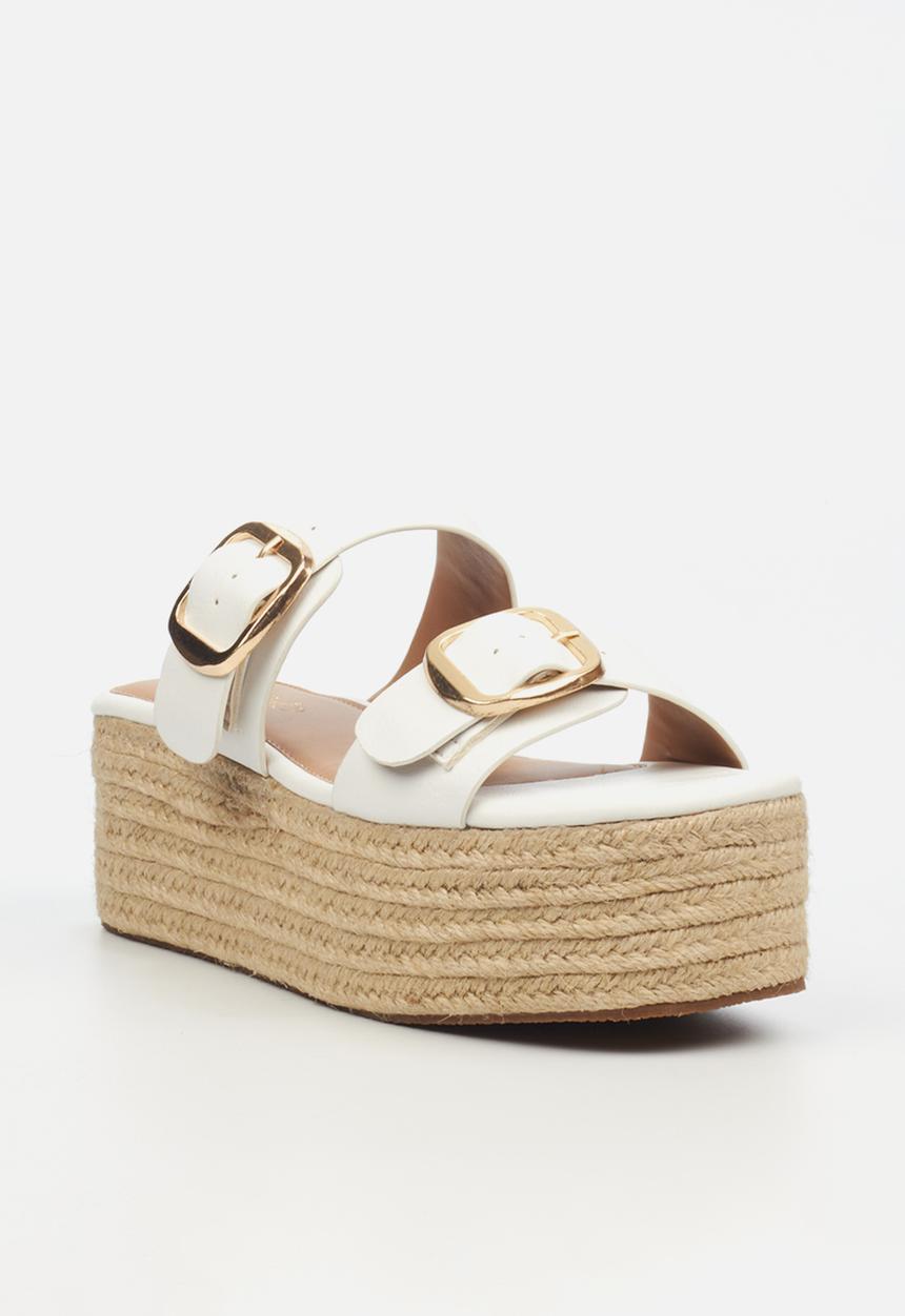 Miss Black - Hemp 1 espadrille - white