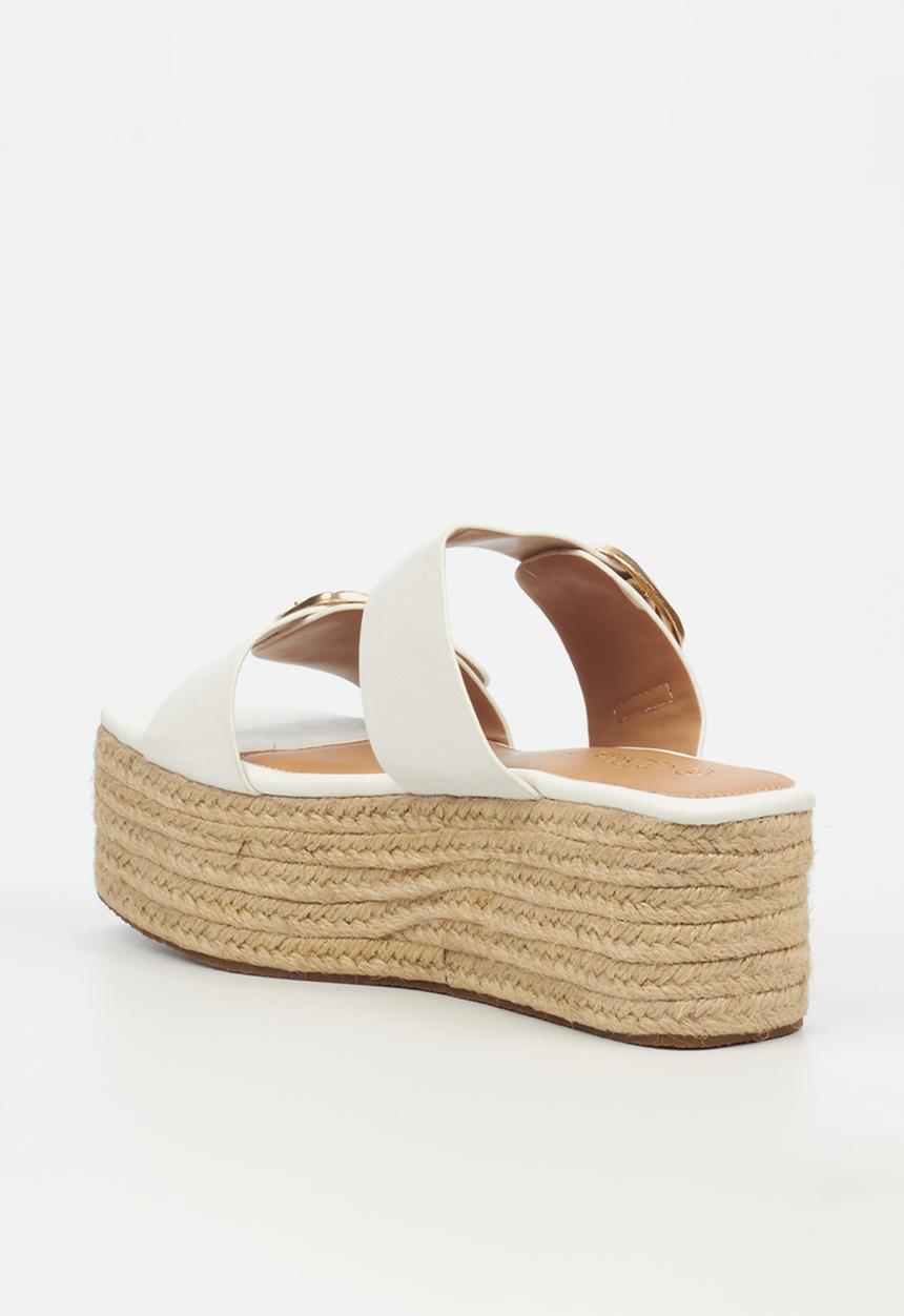 Miss Black - Hemp 1 espadrille - white