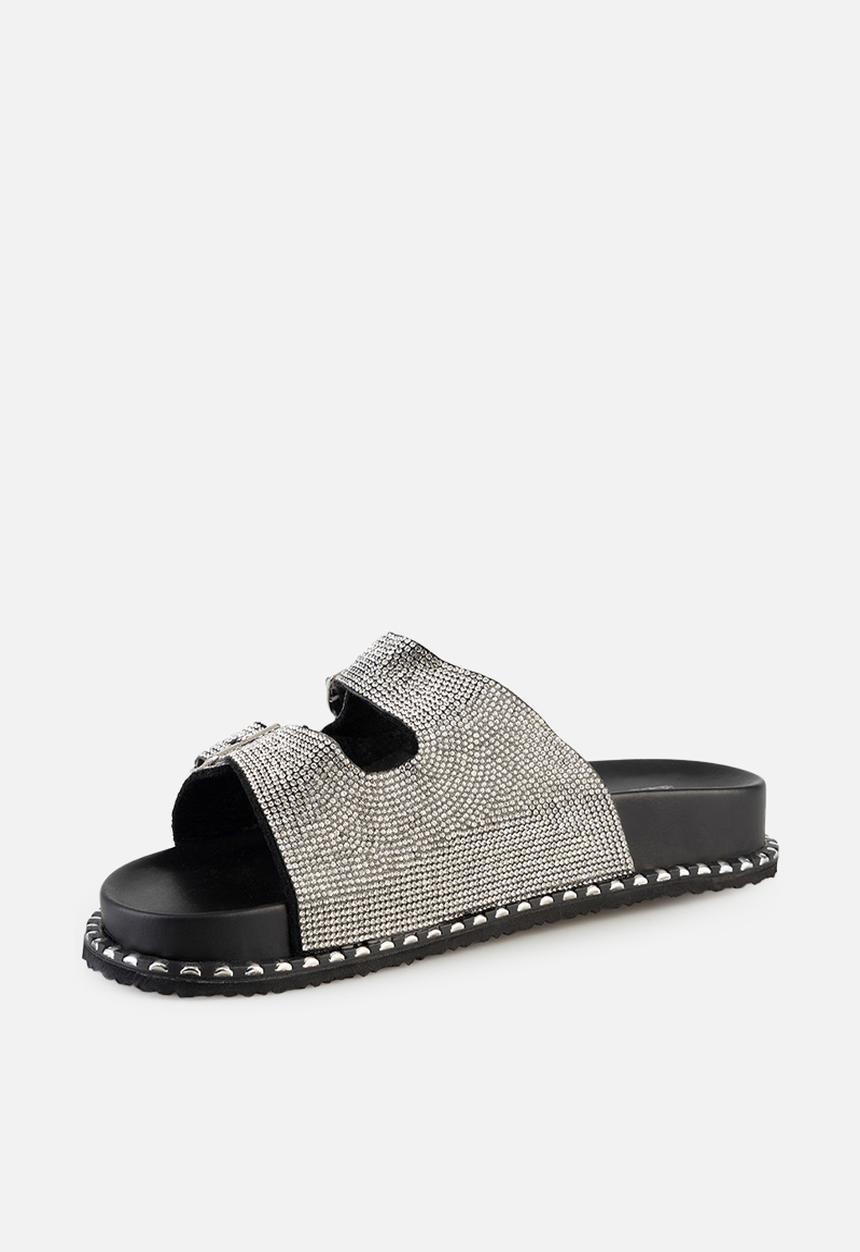SISSY BOY - Diamante slide - black