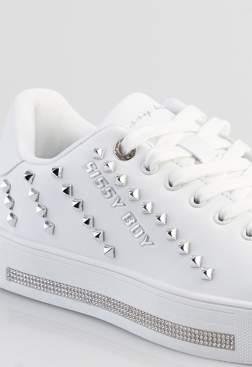 SISSY BOY - Diamante sneaker - white