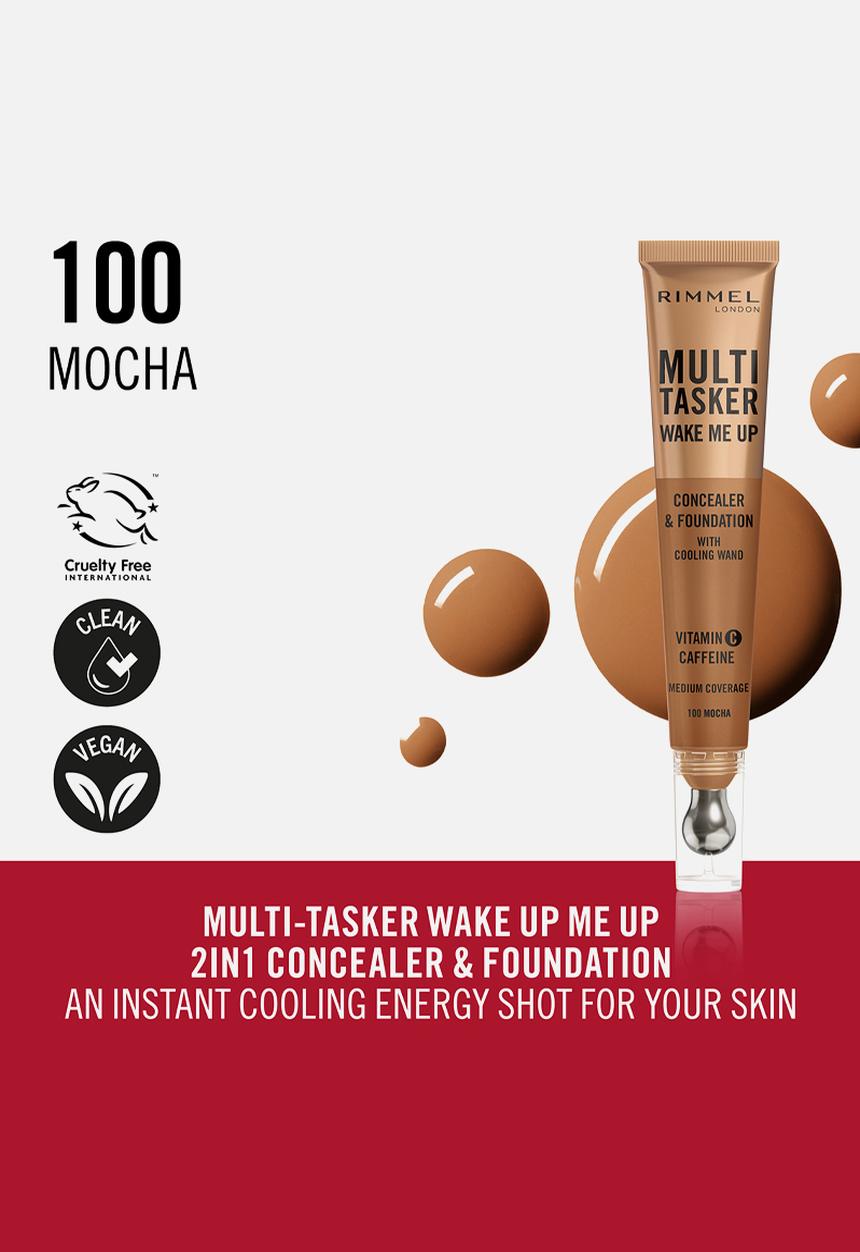 Rimmel - Multi-Tasker Wake Me Up Concealer & Foundation - Mocha