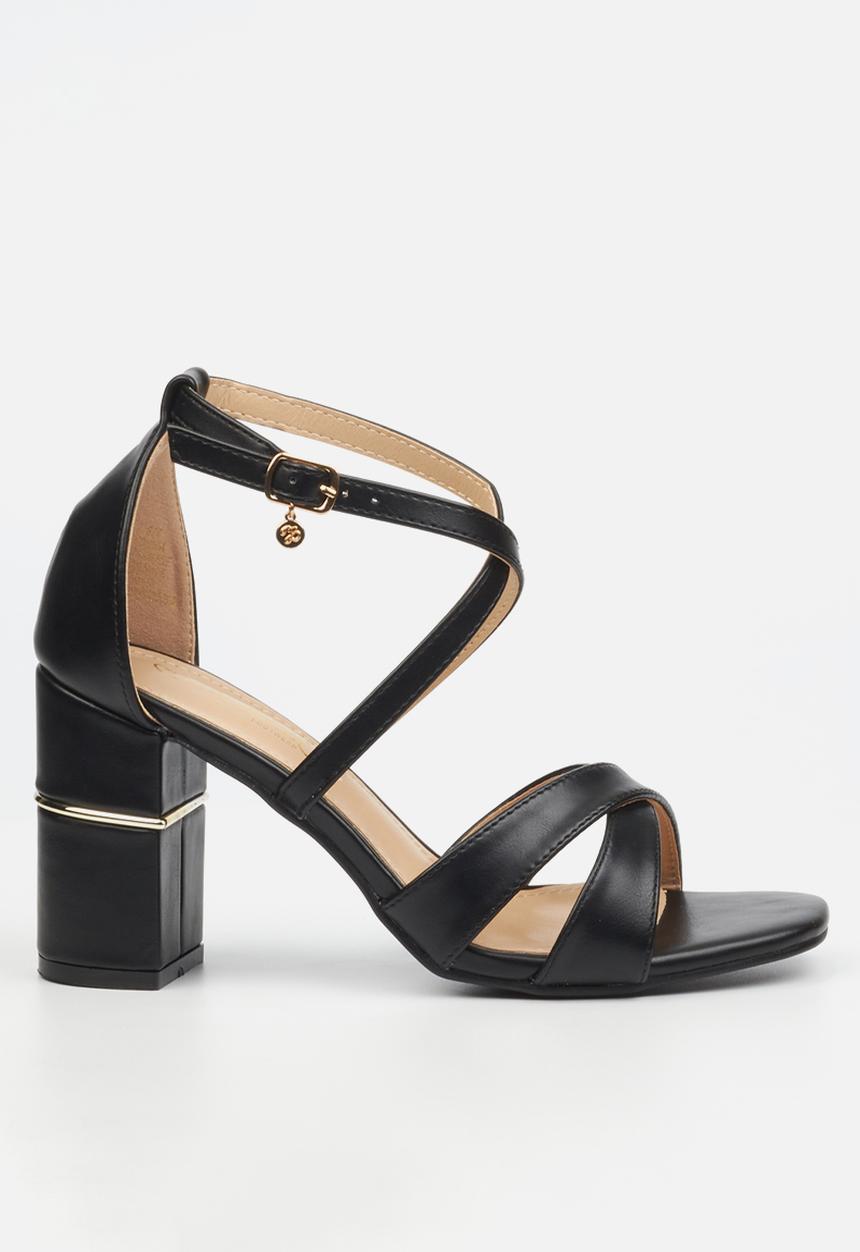 Miss Black - Café 1 block heel - black