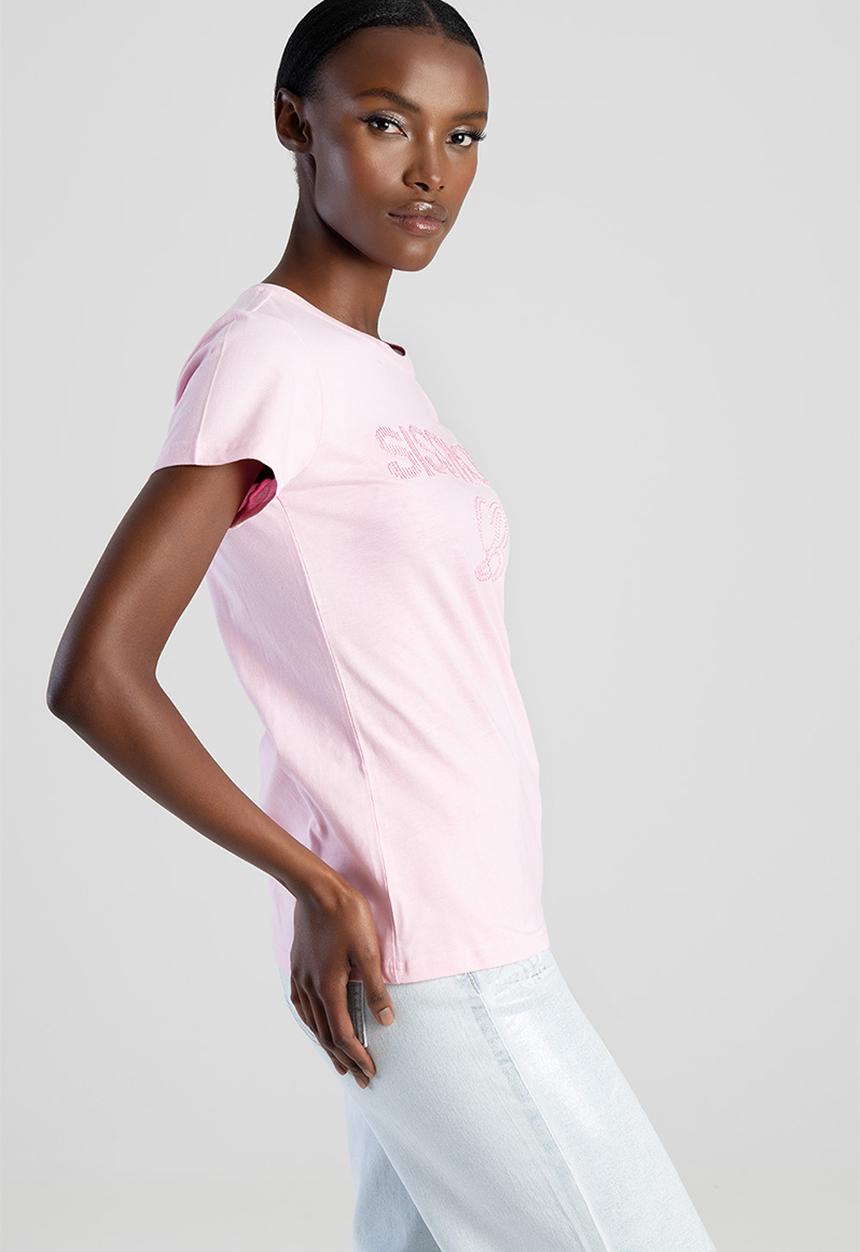 SISSY BOY - Manon: Regular Fit Embroidered Logo Top - Light Vintage