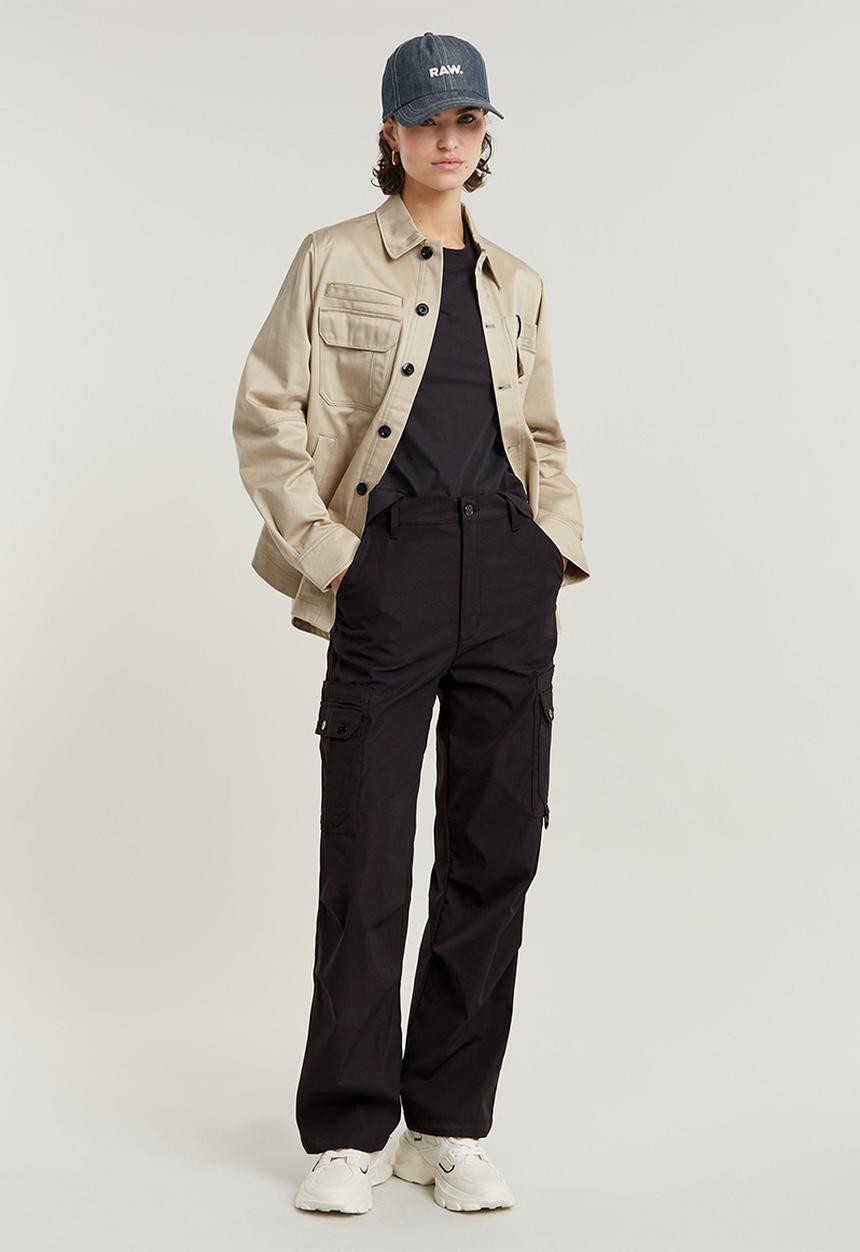 G-STAR - High waist cargo wmn - dk black