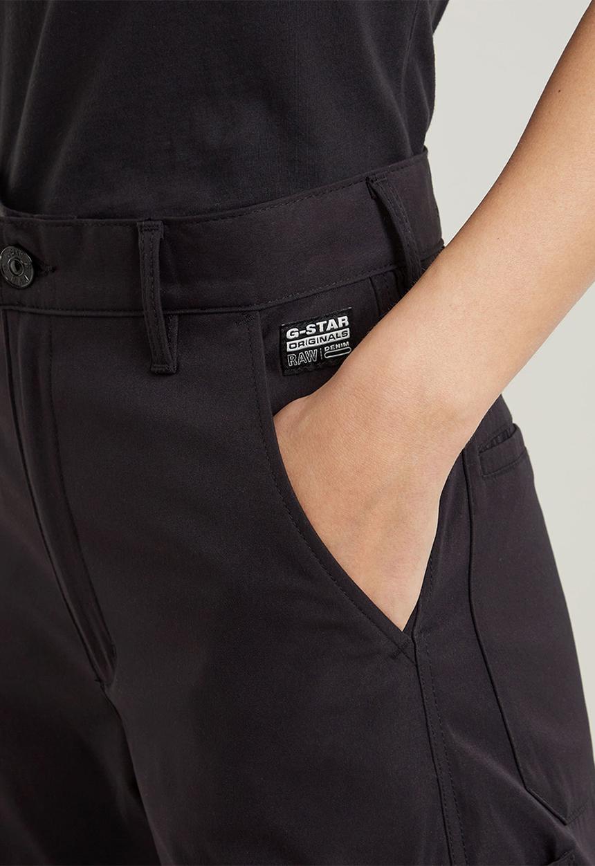 G-STAR - High waist cargo wmn - dk black