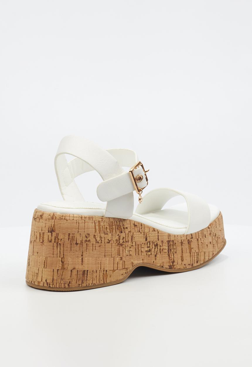 Miss Black - Melbec 1 wedge - white