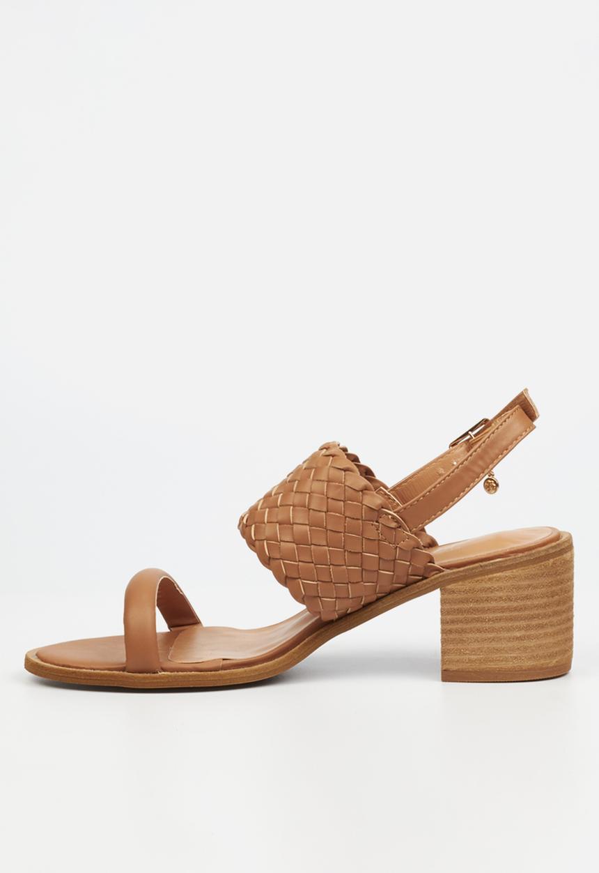 Miss Black - Seranno 2 block heel - tan