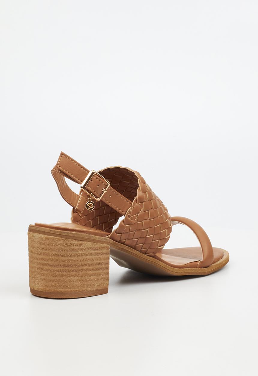 Miss Black - Seranno 2 block heel - tan