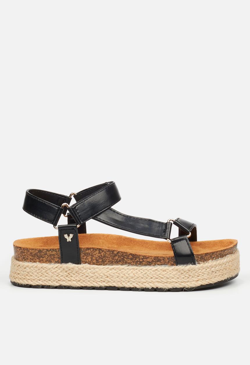 Butterfly Feet - Pisces 1 flatform - black