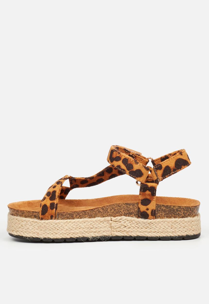 Butterfly Feet - Pisces 1 flatform - leopard