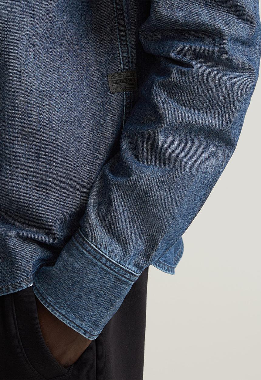 G-STAR - Regular denim shirt l\s - worn in sea stone