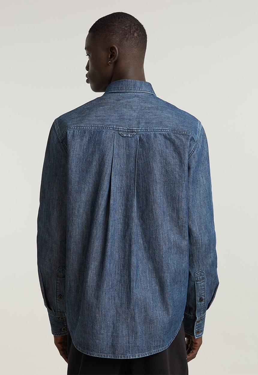 G-STAR - Regular denim shirt l\s - worn in sea stone