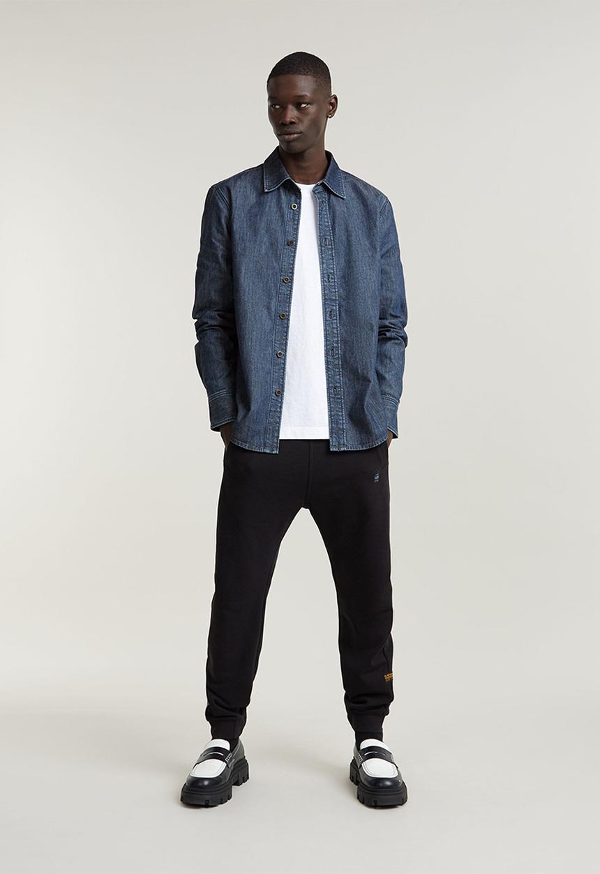 G-STAR - Regular denim shirt l\s - worn in sea stone