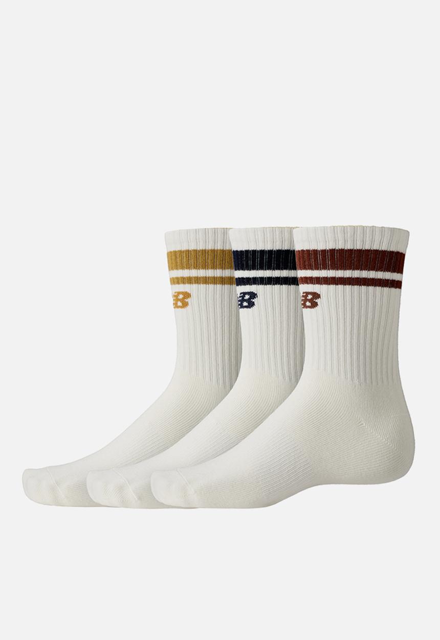 New Balance  - Sports Essentials Midcalf Sock 3 Pack - Sea Salt