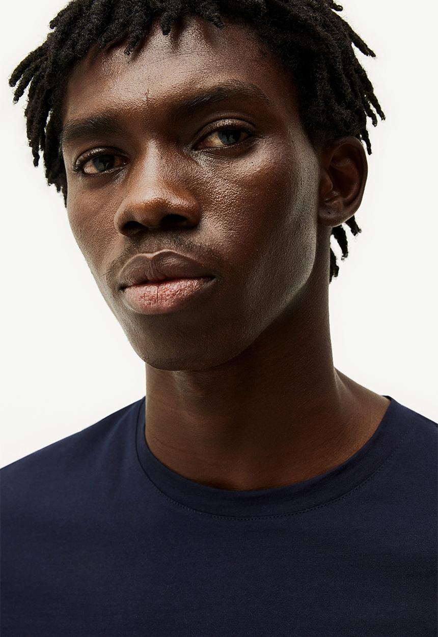 H&M - Slim fit pima cotton T-shirt - navy