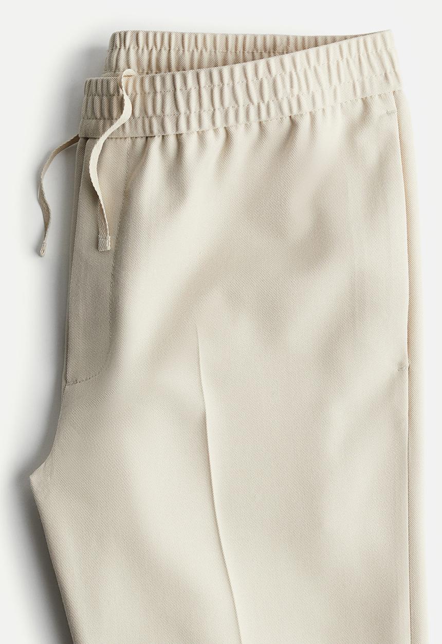 H&M - Slim fit tailored joggers - beige