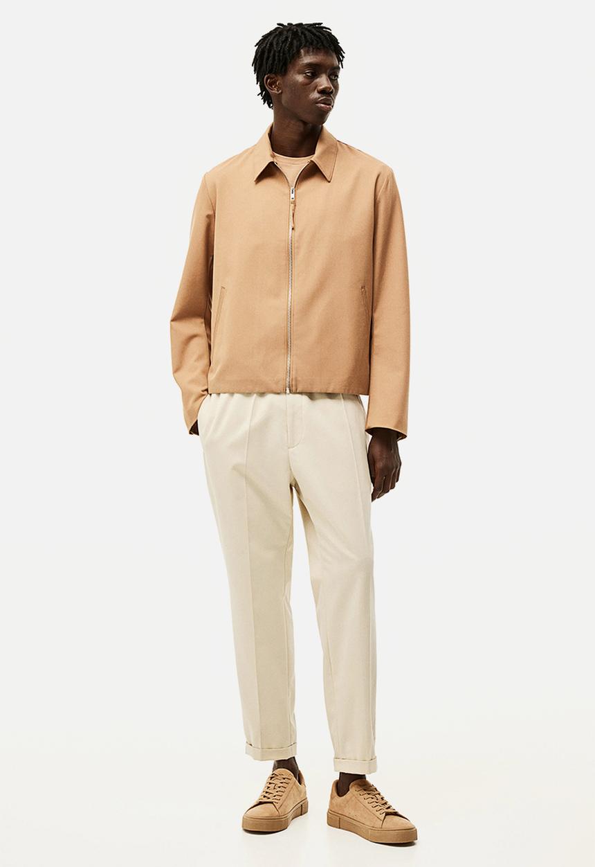H&M - Slim fit tailored joggers - beige