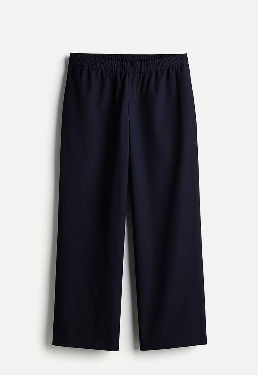 H&M - Loose fit twill joggers - navy