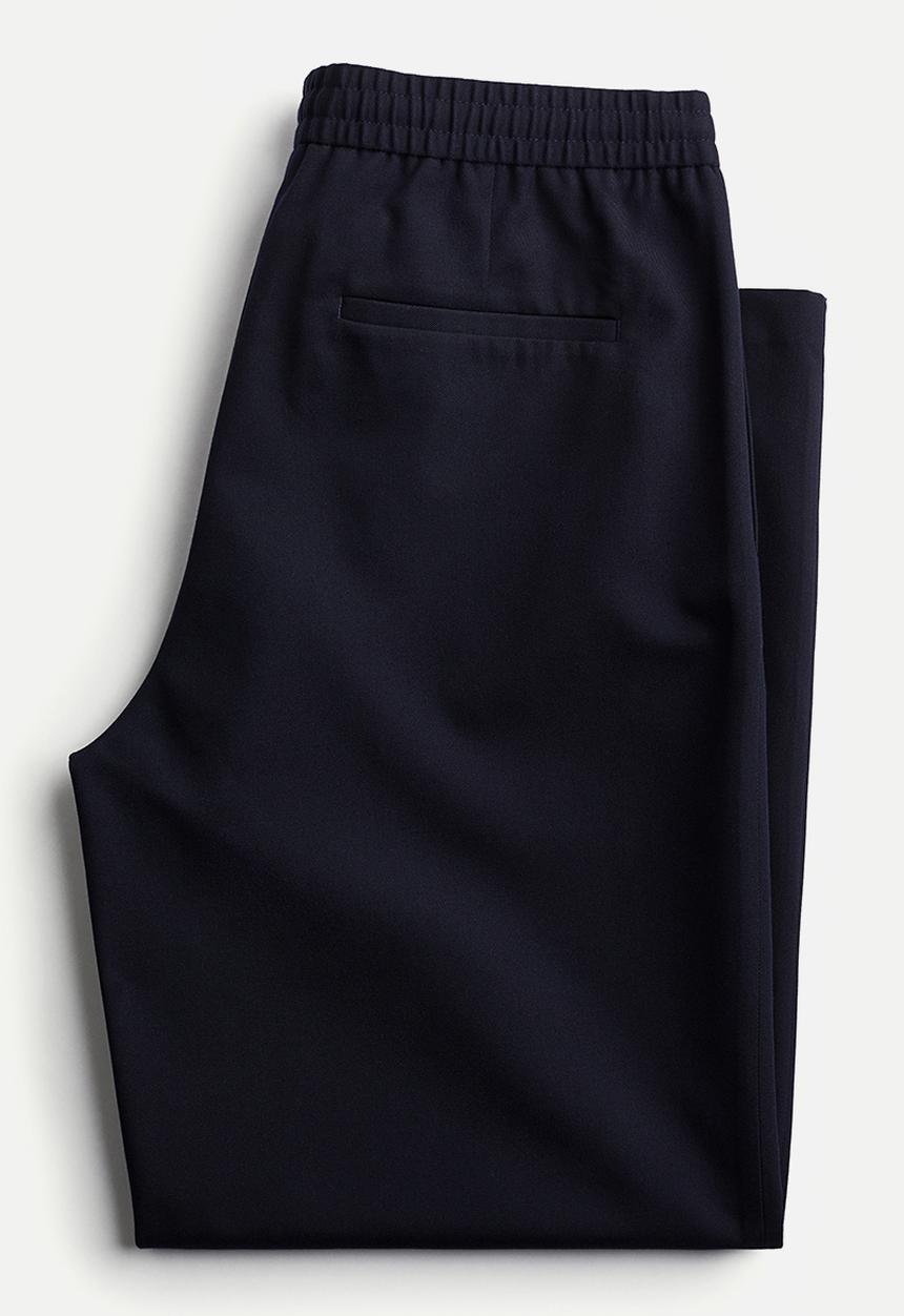 H&M - Loose fit twill joggers - navy