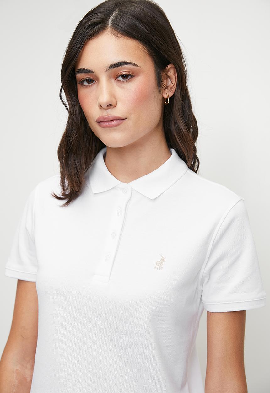 POLO - Wmn Margot Short Sleeve Golfer - White