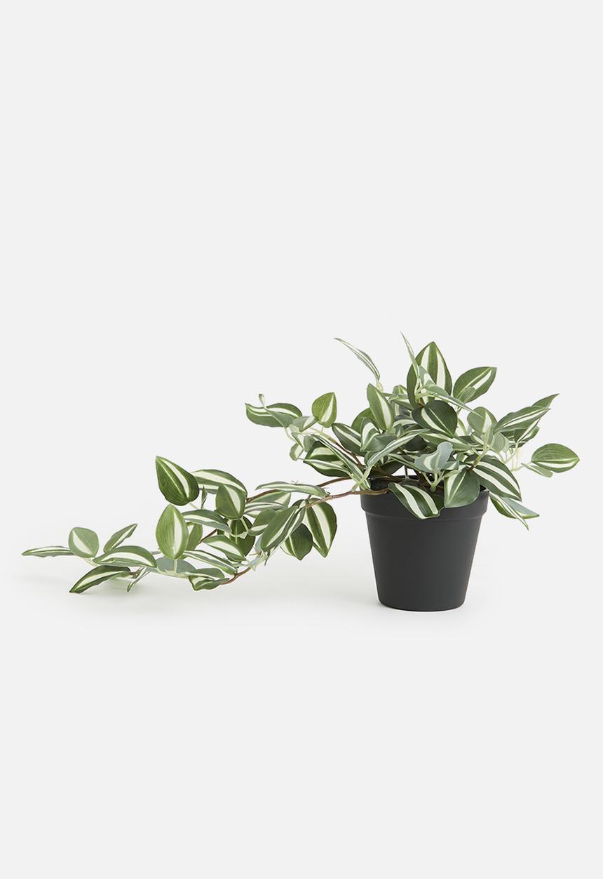 H&S - Artificial Hanging Plant Green - green
