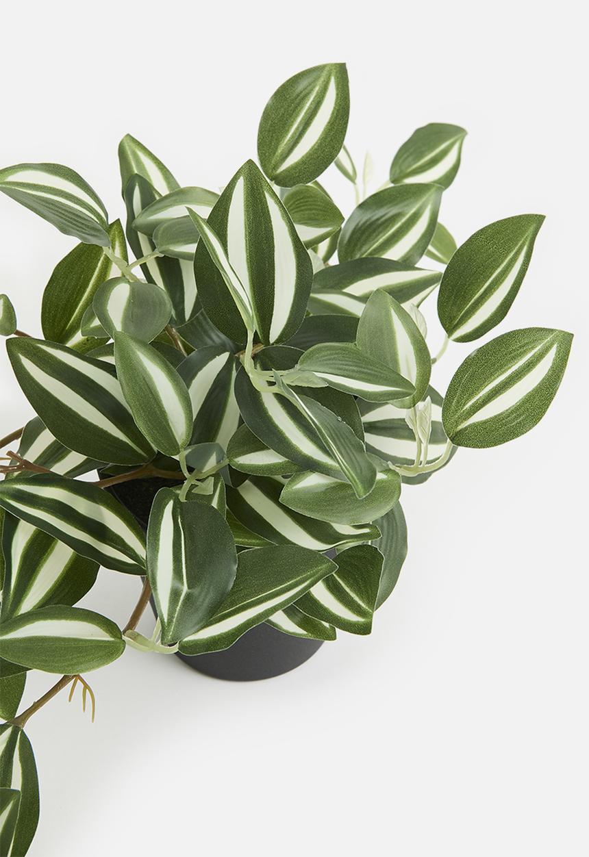 H&S - Artificial Hanging Plant Green - green